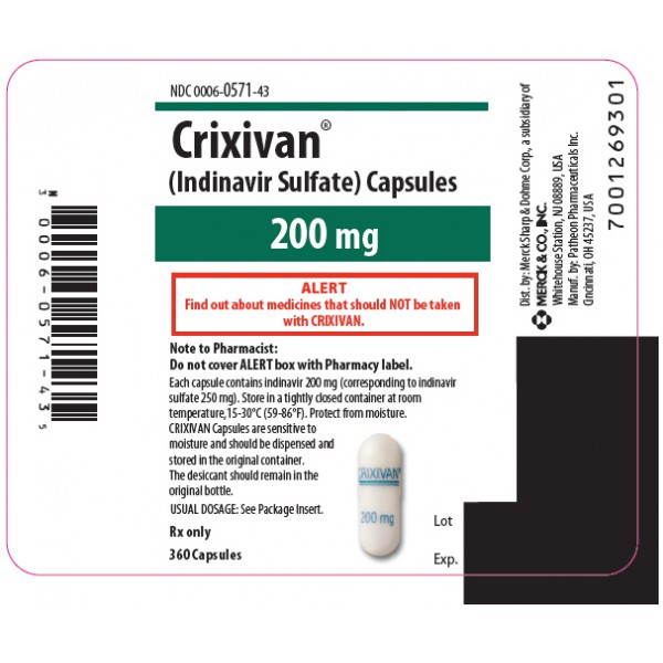Купить Криксиван Crixivan 200 мг/360 капсул в Санкт-Петербурге | Цена .